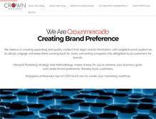 Tablet Screenshot of crownmercado.com